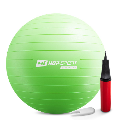Купить Фитбол  Hop-Sport 65cm HS-R065YB green + насос в Киеве - фото №1
